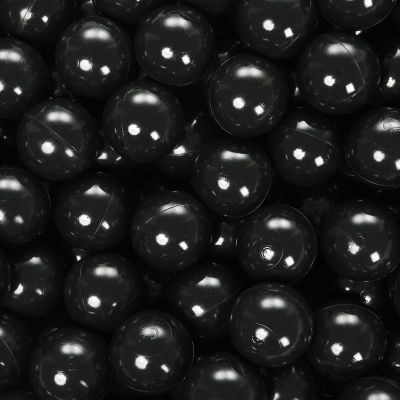 PlayMaty Play Ball Pool Pit Balls - 2.36inches Phthalate&BPA Free Plastic Ocean Balls for Kids Toddlers and Babys for Playhouse Play Tent Playpen Pool Party Decoration Pack of 70 (Black)