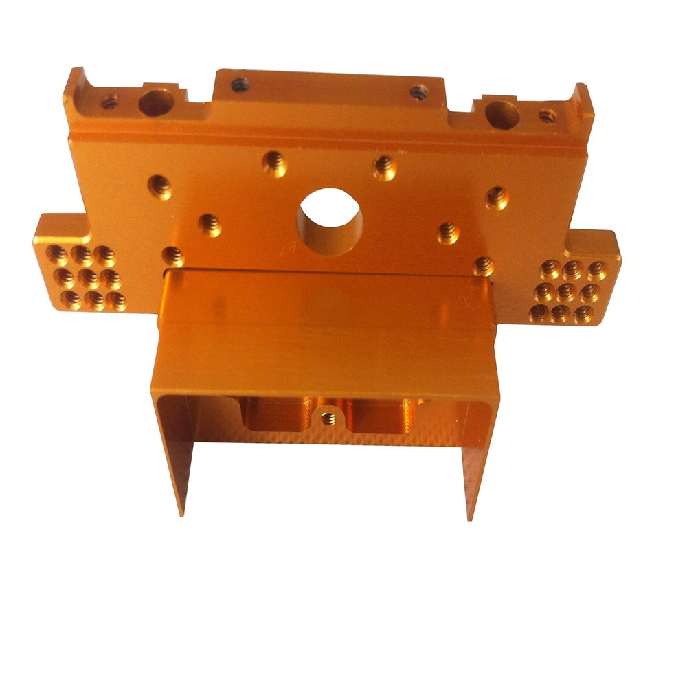 Dhawk Racing Aluminum Rear Bulkhead for Team Associated RC10 6323-Gold