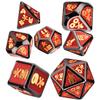 ZX Skull and Bones Large Size Metal Dice Set for TRPG DND Dice Games D4 D6 D8 D10 D% D12 D20 T302 (Color : SB8) view 2