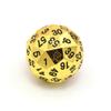 SASHUN ZX Metal 60 Sided Polyhedral Dice with Velvet Pouch for Tabletop Games DND MTG Math Teaching T302 (Color : Gold w Black Ink) view 1
