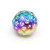 SASHUN ZX Metal 60 Sided Polyhedral Dice with Velvet Pouch for Tabletop Games DND MTG Math Teaching T302 (Color : Black w Orange Ink) view 4