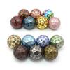 SASHUN ZX Metal 60 Sided Polyhedral Dice with Velvet Pouch for Tabletop Games DND MTG Math Teaching T302 (Color : Light Blue Ink) view 2