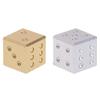 ZX Gold Silver Aluminum Metal Dice Club Bar Drinking Playing Game Tool 16X16X16mm T302 (Color : Silver) view 2