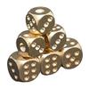 ZX 6pcs 13mm Copper Dice Polished Solid Home Decor Brass Dice Bar Supplies Game Tool Copper Metal Dice Copper Game Supplie T302 view 2