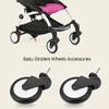 Stroller Wheels Replacement Universal, Baby Strollers Rubber Wheels Accessories for Yoya/Vovo Wheel Kids Carriage with Tools(Front Wheels) view 2