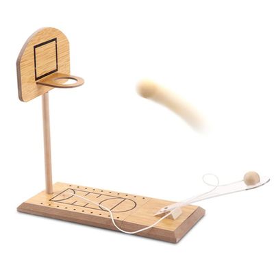 AZERISSO Wooden Basketball Toys Mini Game Basketball Table Toys