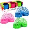 The Dreidel Company Neon Plastic Multicolor Coil Spring, Goody Bag Fillers, Party Favor for Kids, 3" Inches (80mm) (3-Pack) view 1