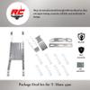 RC Car Aluminum Parts and Accessories for Tmaxx Classic 4910 2.5 or 1.5 Machine Finished Aluminum Bottom Chassis Braces Including Center Skid Plate- RC Car Upgrade Parts by RC Raven view 3