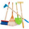 CHEERBANK Kids Garden Tools, Outdoor Toys, Shovel for Digging Sand, Kid-Sized Rake, 5PCS 27.6 Inch Long Gardening Tools for Boys Girls Age 3 and up Gifts view 1