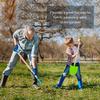 CHEERBANK Kids Garden Tools, Outdoor Toys, Shovel for Digging Sand, Kid-Sized Rake, 5PCS 27.6 Inch Long Gardening Tools for Boys Girls Age 3 and up Gifts view 4