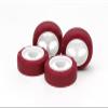 JR Low Friction Small Diameter Narrow Tires (24mm), and 3-Spoke Wheels / Tamiya / 95634 view 1