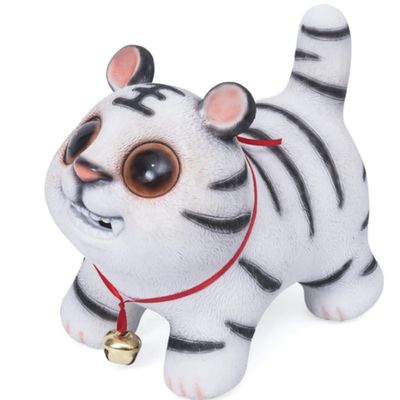Countertop Lovely Piggy Bank Handmade Paint Decor Personalized Coin Bank for Adult Kids Learn to Save Home Desktop Decoration Crafts Toy (Color : White, Size : B)