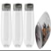 Mczxon Small Clear Plastic Coin Bank Jars 4-Pack, 16oz with Silver Slotted Lids, Transparent Coin Money Piggy Banks for Adults Teens Kids view 1