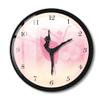 Timethink Ballet Girl Princess Pink Metal Frame Wall Clock, Quiet Sweep Quartz Baby Girl Dancing Black Aluminum Frame Wall Clock with Ballerina Moving Leg for Living Room Girl Bedroom Dance room Decor view 1