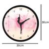 Timethink Ballet Girl Princess Pink Metal Frame Wall Clock, Quiet Sweep Quartz Baby Girl Dancing Black Aluminum Frame Wall Clock with Ballerina Moving Leg for Living Room Girl Bedroom Dance room Decor view 2