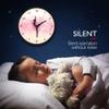 Timethink Ballet Girl Princess Pink Metal Frame Wall Clock, Quiet Sweep Quartz Baby Girl Dancing Black Aluminum Frame Wall Clock with Ballerina Moving Leg for Living Room Girl Bedroom Dance room Decor view 3