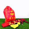 DSJUGGLING 3D Dragon Poi with 340g Weighted Ball & 1.1 Meters Swing Rope - Silk Flowy Shaking & Flinging Chinese Golden Dragon Ribbon Streamer + Travel Bag! (10 Meters (32.8FT), Golden Red Dragon) view 4