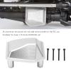 Dilwe Axle Diff Cover, Axle Differential Cover Aluminum Alloy Differential Case for Axial Scx6 AXI05000 1/6 RC Crawler Car, Front Rear Housing Cover RC Accessories(Silver) view 2