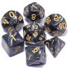 CiaraQ DND Polyhedral Dice Set with a Black Dice Bag for D&D RPG MTG Role Playing Table Games view 1