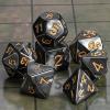 CiaraQ DND Polyhedral Dice Set with a Black Dice Bag for D&D RPG MTG Role Playing Table Games view 2