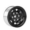 LAFEINA 78mm RC Tyre and Wheel Set, 1.55 inch Beadlock Alloy Rim and Tire for 1:10 RC Crawler Car Tamiya CC01 CC02 LC70 MST JIMNY AX90069 D90 TF2 (B Black) view 4