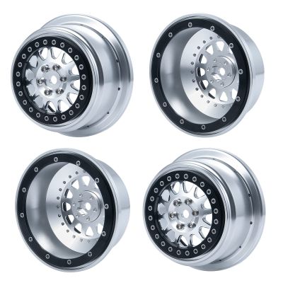 AXSPEED CNC Beadlock Wheel Rims Wheel Hubs for 1:10 Baja Rey RC Car