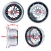 AXSPEED CNC Beadlock Wheel Rims Wheel Hubs for 1:10 Baja Rey RC Car view 2