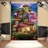 Magic House Backdrop,7x5FT Magical House Background Magic Movie Banner Party Decor Cartton Theme Birthday Party Backdrop Supplies for Girls view 4