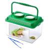 Bug Catcher Kit for Kids,Educational Bugnoculars Bug Viewer Container with Tweezers Built in Double 5X Magnifier and Ruler to Catch & Observe Spider Frog Butterfly Fish Silkworm and Reptile (Green) view 1