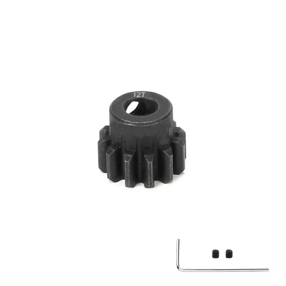 RCAWD 12T Pinion Gear with Wrench for ARRMA 1/7 Mojave, Fireteam 6s blx, 4wd Roller, 1/8 Kraton Typhon Notorious Outcast Talion 6s blx 4X4 Roller Upgrades,Hopups Parts for#ARA311052