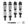 RCAWD Shock Absorber 110mm 130mm for ARRMA 1/8 Kraton 4wd Roller, Kraton 6s V5 Blx, Notorious 6s V5 Blx, Outcast 6s Blx, Talion 6s Blx Upgrades, Front Rear RC Shocks Damper #ARA330764#ARA330765 Black view 1
