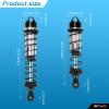 RCAWD Shock Absorber 110mm 130mm for ARRMA 1/8 Kraton 4wd Roller, Kraton 6s V5 Blx, Notorious 6s V5 Blx, Outcast 6s Blx, Talion 6s Blx Upgrades, Front Rear RC Shocks Damper #ARA330764#ARA330765 Black view 2