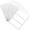 3 Pockets Paper Money Collection Supplies Pages, 10 Sheets Money Stamp Page Holders Currency Collecting Book Album Sleeves for Standard 9-Hole Coin Collector Binder view 1