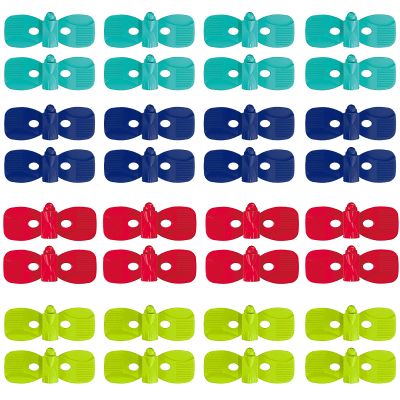 Replacement Track Set Builder Pieces, Compatible with Car/Train Tracks, 32-Piece Straight Track Set
