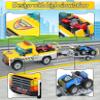 City Race Buggy Transporter Building Set,324 PCS 3 in 1 City Service Truck Cars Building Blocks Kit,STEM Vehicles Toys,Construction Playset Birthday Xmas Gifts for Kids Boys 6 7 8 9 10-Year-Old view 2
