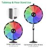 WinSpin 36 Inch Prize Wheel - Heavy Duty Tabletop and Floor Stand Spinning Wheel with Dry Erase Maker - 12 Slots Large Spin Wheel for Carnival Games and Trade Shows view 2