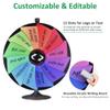 WinSpin 36 Inch Prize Wheel - Heavy Duty Tabletop and Floor Stand Spinning Wheel with Dry Erase Maker - 12 Slots Large Spin Wheel for Carnival Games and Trade Shows view 4