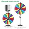 WinSpin 36 Inch Heavy Duty Prize Wheel Dual Use Adjustable Tabletop and Floor Stand Large Fortune Wheel with Dry Erase Marker & Eraser 18 Slots Spinning Wheel for Carnival Spinner Game Tradeshow view 2