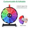 WinSpin 18 Inch Heavy Duty Prize Wheel - 12 Slots Color Tabletop Carnival Games Roulette Wheel - Spinner with Dry Erase Marker Board Games for Trade Show, Carnival, Parties and Outdoor Events view 3