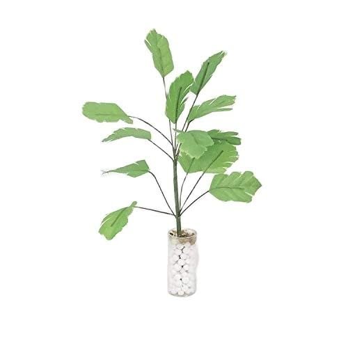 SXFSE Dollhouse Decoration Accessories, 1:12 Miniature Scene Model Mini Green Plants Banana Tree Home Decor
