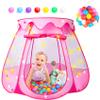 DISHIO Ball Pits with 50 Balls, Pop up Tents for Kids with Star Lights, Ball Pit for Toddlers, Princess Tent Toy for 1,2,3 yrs Birthday Gifts for Girls, Easy to Assemble and Store (50 Balls Included) view 1