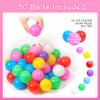 DISHIO Ball Pits with 50 Balls, Pop up Tents for Kids with Star Lights, Ball Pit for Toddlers, Princess Tent Toy for 1,2,3 yrs Birthday Gifts for Girls, Easy to Assemble and Store (50 Balls Included) view 3