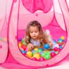 DISHIO Ball Pits with 50 Balls, Pop up Tents for Kids with Star Lights, Ball Pit for Toddlers, Princess Tent Toy for 1,2,3 yrs Birthday Gifts for Girls, Easy to Assemble and Store (50 Balls Included) view 4