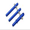 GPM For Arrma 1/7 FIRETEAM Tactical Unit 6S BLX ARA7618 Upgrade Parts Aluminum + Stainless Steel Front+Rear Body Post - 3Pc Set Blue view 1