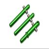 GPM For Arrma 1/7 FIRETEAM Tactical Unit 6S BLX ARA7618 Upgrade Parts Aluminum + Stainless Steel Front+Rear Body Post - 3Pc Set Green view 1