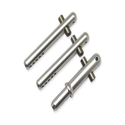 GPM For Arrma 1/7 FIRETEAM Tactical Unit 6S BLX ARA7618 Upgrade Parts Aluminum + Stainless Steel Front+Rear Body Post - 3Pc Set Silver