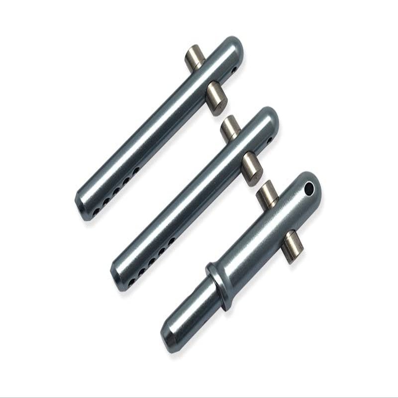 GPM For Arrma 1/7 FIRETEAM Tactical Unit 6S BLX ARA7618 Upgrade Parts Aluminum + Stainless Steel Front+Rear Body Post - 3Pc Set Gray Silver