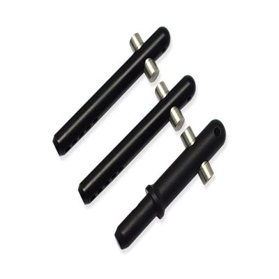 GPM For Arrma 1/7 FIRETEAM Tactical Unit 6S BLX ARA7618 Upgrade Parts Aluminum + Stainless Steel Front+Rear Body Post - 3Pc Set Black
