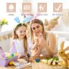 OESSUF Wooden Fake Eggs Easter Eggs Play Eggs for Toddlers Pretend Wood Egg Decor for Play Kitchen Artificial Decorative Eggs for Crafts Toy Food (12PCs) view 4