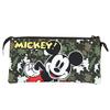 Disney Mickey Mouse Surprise Triple Fan Pencil Case, Military Green, 23 x 11 cm, Army Green, Talla nica, Triple Pencil Case Fan Surprise view 3